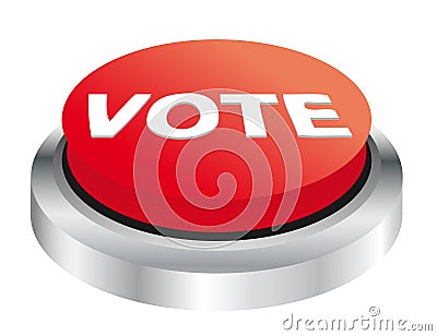 Vote button Vector Illustration