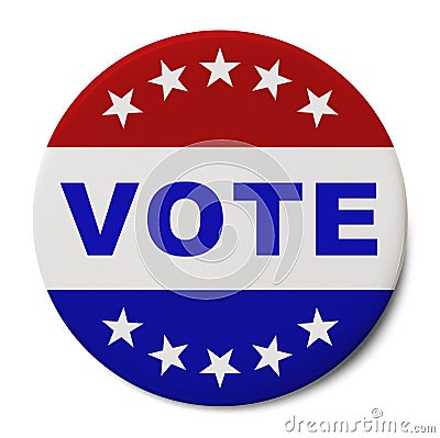 Vote Button Stock Photo