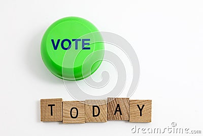 Vote today election campaign Stock Photo