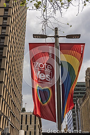 Vote YES for marriage equality Editorial Stock Photo