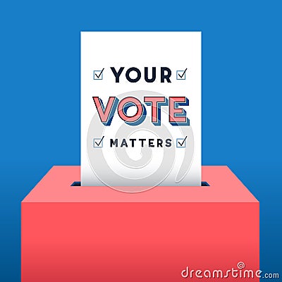 Voting Background Vector Illustration