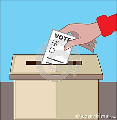 Voting Box. vector eps Vector Illustration