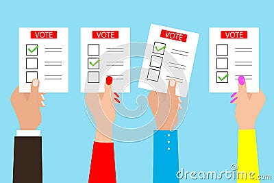 Voting concept Vector Illustration
