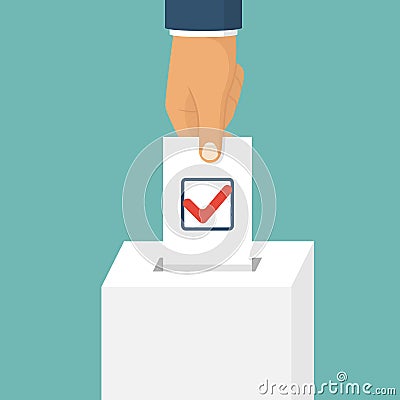 Voting, election concept. Vector Illustration