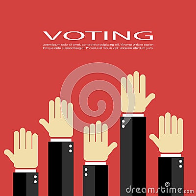 Voting vector poster Vector Illustration