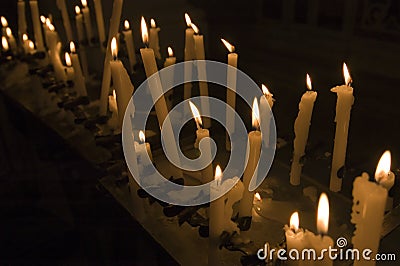 Votive candles Stock Photo