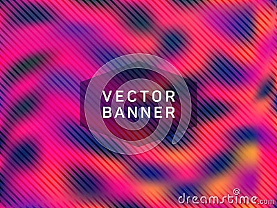 Voucher geometric holographic vector background. Vector Illustration