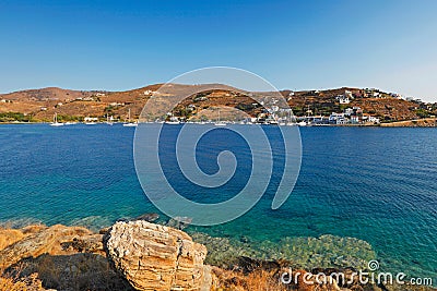 Vourkari in Kea, Greece Stock Photo