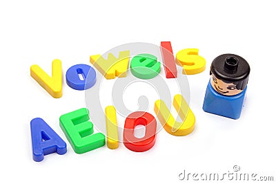 Vowels Stock Photo