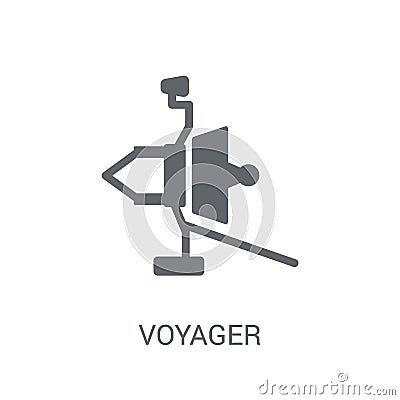 Voyager icon. Trendy Voyager logo concept on white background fr Vector Illustration