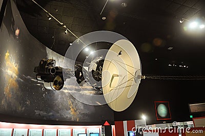 Voyager Model in National Air and Space Museum Editorial Stock Photo