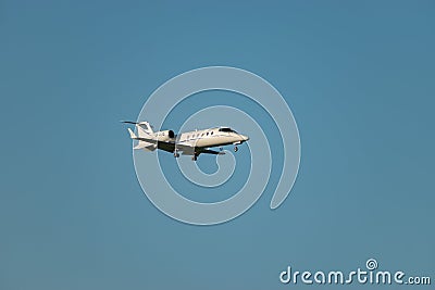 VP-CIO Bombardier Learjet 60 airplane in Zurich in Switzerland Editorial Stock Photo