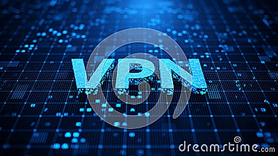 VPN proxy technology. Virtual Private network protocol. Internet security and encryption concept Stock Photo