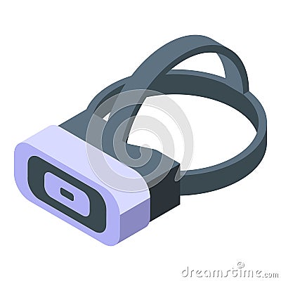 Vr glasses icon isometric vector. Virtual technology Vector Illustration