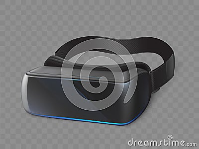 Vr glasses, virtual reality goggles mobile device Vector Illustration