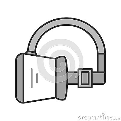 VR headset color icon Vector Illustration