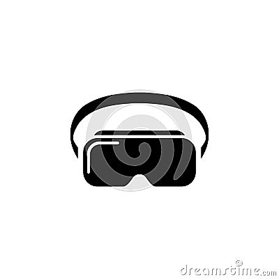 VR headset icon. Virtual reality device, glasses. Vector on isolated white background. EPS 10 Vector Illustration