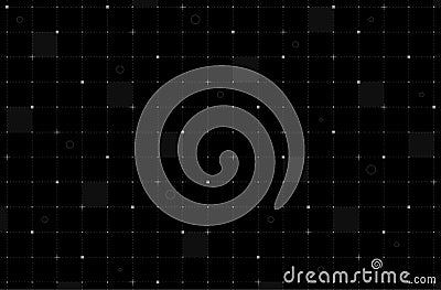 VR HUD futuristic interface grid. Spaceship head up display line and dot background. Digital UI screen mesh. GUI hi tech Vector Illustration