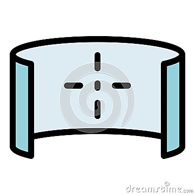 Vr tour target icon vector flat Vector Illustration