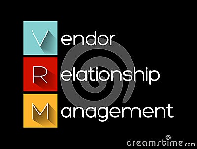 VRM - Vendor Relationship Management acronym Stock Photo