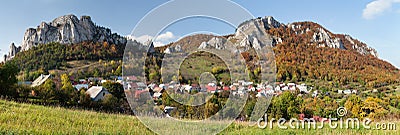 Vrsatec and Vrsatecke Podhradie village - Slovakia Stock Photo