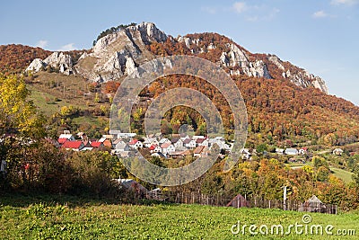 Vrsatec and Vrsatecke Podhradie village - Slovakia Stock Photo