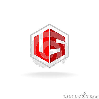 VS letters logo Vector Illustration