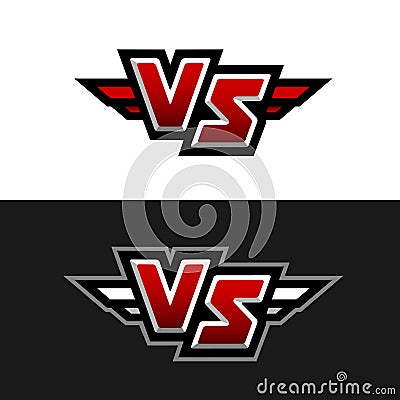 VS Logo. Versus symbol. Vector Illustration