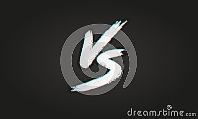 VS. Versus letter logo. Battle vs match, game Vector Illustration