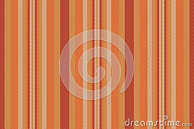 Vtripe lines vertical texture, patterned seamless textile pattern. Sature background stripe fabric vector in orange and amber Vector Illustration