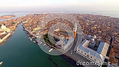 Vue aérienne de Venise banque de vidéos Vue aérienne de Venise banque de vidéos