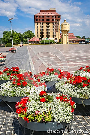 Hotel Dunav in Vukovar Editorial Stock Photo
