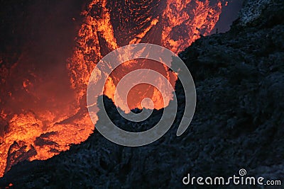 Vulcan lava Stock Photo