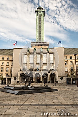 building of Nova radnice town hall in Ostrava ciy in Czech republic Editorial Stock Photo