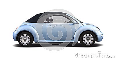 VW Beetle Cabrio Stock Photo