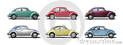 VW Beetles Stock Photo