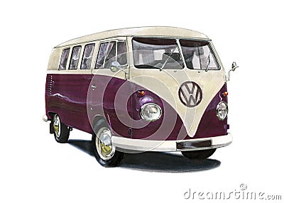 VW Campervan T1 Editorial Stock Photo