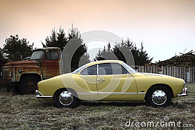 Vw Karmann Gia 69 Stock Photo