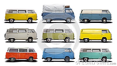 VW Vans T2 Stock Photo