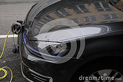 VW VOLKE WAGEN ELECTRICAL CAR Editorial Stock Photo