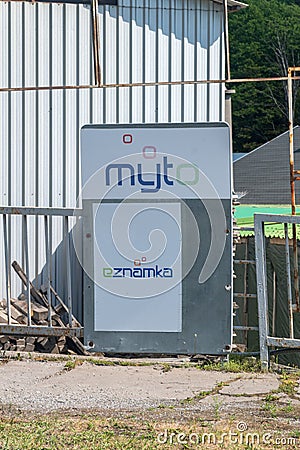 Logo of Myto Eznamka. Editorial Stock Photo