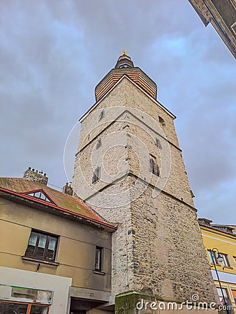 Vysoke Myto- Czech- 25 April 2024: The Chocen Tower, which is called Karaska Editorial Stock Photo