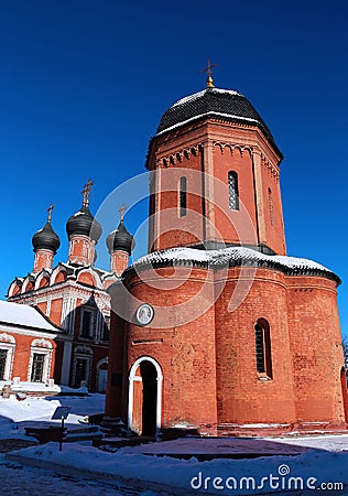 Vysokopetrovsky Monastery in Moscow Stock Photo