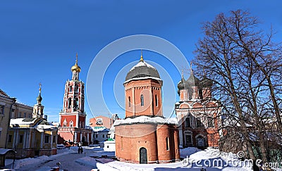 Vysokopetrovsky Monastery in Moscow Stock Photo