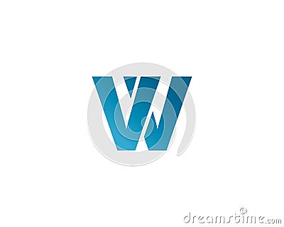 W letter logo Vector Illustration