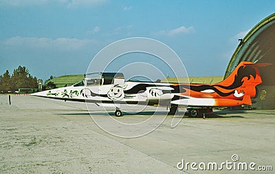 W/O 5-6-93 Italy AF Lockheed Aeritalia F-104S MM6869 CN 783-1169 51-01 . Editorial Stock Photo