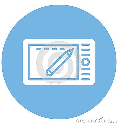 Wacom, design Isolated Vector Icon That can be easily edited in any size or modified. Vector Illustration