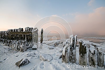 The wadden Sea by Paesens Moddergat Stock Photo