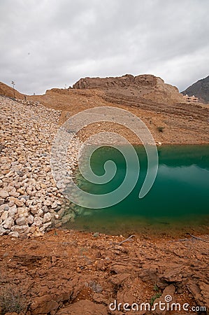 Wadi Dayqah dam Stock Photo