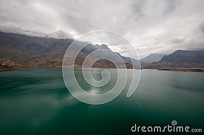 Wadi Dayqah dam Stock Photo